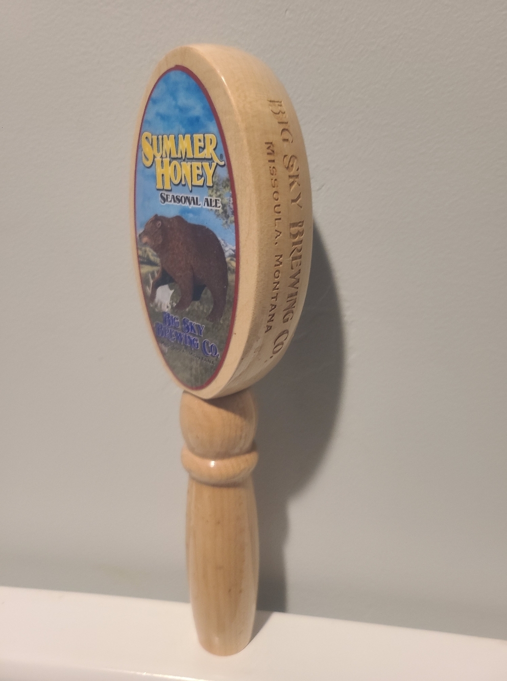 Summer Honey Seasonal Ale Big Sky Brewing Co. Missoula Montana Beer Tap Handle.